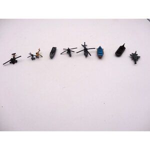 Micro Machines Helicopter Boat Aircraft Lot of‎ 9 Mixed Lot